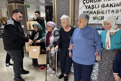 Çorum'da hastalara ve yaşlılara destek eli