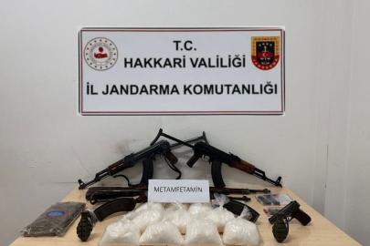 Çukurca’da uyuşturucu ve silah ele geçirildi