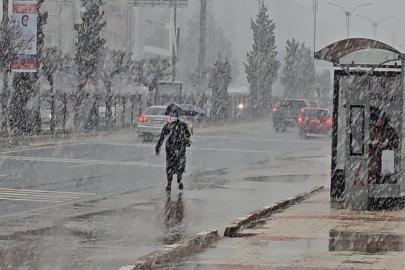 Elazığ’da yoğun kar yağışı