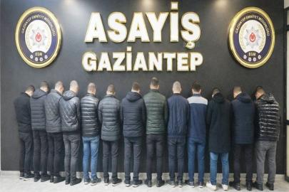 Gaziantep'te silahlı kavga olayına karışan 16 şüpheli yakalandı