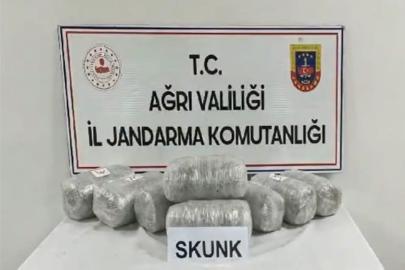 Ağrı’da 10 kilogram skunk ele geçirildi: 1 tutuklama