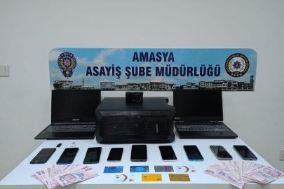 Amasya merkezli dolandırıcılık operasyonunda 4 kişi yakalandı