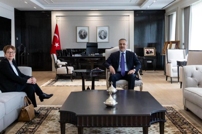 Bakan Fidan, Avrupa İmar ve Kalkınma Bankası Başkanı RenaudBasso'yu kabul etti