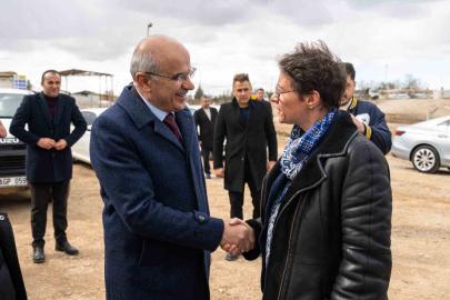 Başkan Er, Fransız heyetle Malatya’da kurulacak ayrıştırma tesisi alanını inceledi