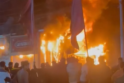 Basra'da Amerikan şirketlerine İHA saldırısı: Büyük yangın çıktı