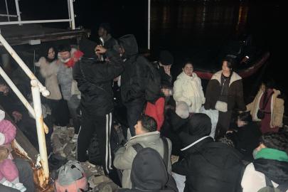 Bodrum'da 33 kaçak göçmen 3 göçmen kaçakçısı yakalandı