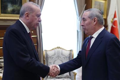 Cumhurbaşkanı Erdoğan, Filistin Devlet Başkan Yardımcısı Hüseyin eşŞeyh'i kabul etti
