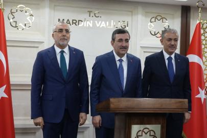 Cumhurbaşkanı Yardımcısı Yılmaz ve Bakan Işıkhan Mardin’de