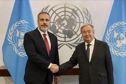 Dışişleri Bakanı  Fidan, BM Genel Sekreteri Guterres ile görüştü