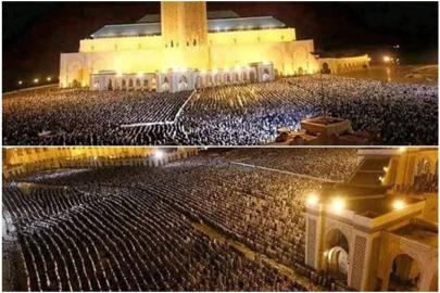 Fas’ta Kadir Gecesi’nde 900 bin kişi aynı safta teravih kıldı