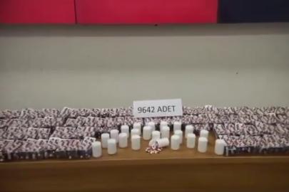 Kastamonu’da uyuşturucu operasyonunda 9 bin 642 sentetik hap ele geçirildi