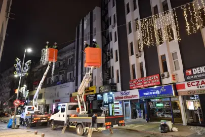 Kayseri sokaklarına LED'li düzenleme