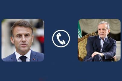 Macron ile Pezeşkiyan telefonda görüştü