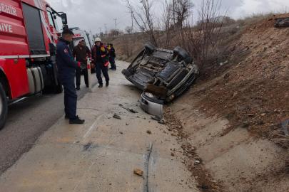 Malatya'da otomobil takla attı: 4'ü çocuk 6 yaralı