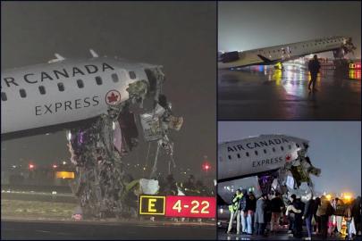 New York LaGuardia Havalimanı’nda uçak ile araba çarpıştı