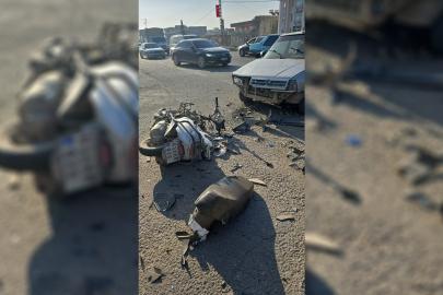 Şanlıurfa’da motosiklet kazasında sürücü ağır yaralandı