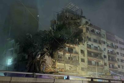 Siyonist rejim Beyrut'a saldırdı, Hizbullah misilleme yaptı