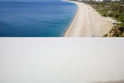 Antalya'yı çöl tozu bulutu kapladı