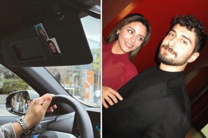 Ata Ayyıldız’dan Sıla Türkoğlu'na romantik jest! Vesikalık fotoğraflarını aracına astı