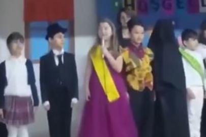 Çocukların saf duyguları kullanılarak dini ve tarihi değerlere yönelik sözlere tepki