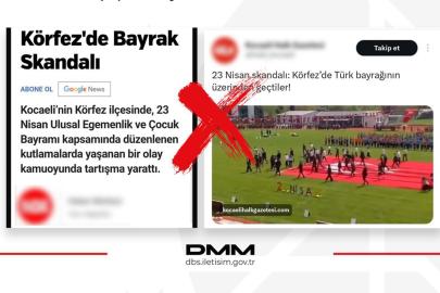 DMM’den "bayrağa saygısızlık" iddialarına yalanlama