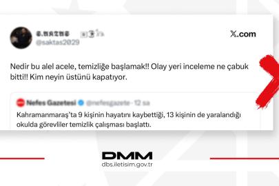DMM’den "delil karartma" iddialarına yalanlama