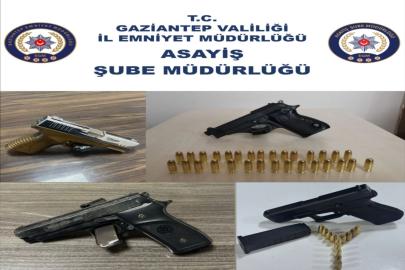 Gaziantep'te ruhsatsız silah operasyonunda 4 kişi gözaltına alındı