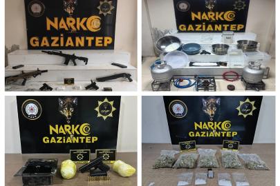 Gaziantep'te uyuşturucu operasyonları: Bin 767 şüpheli yakalandı