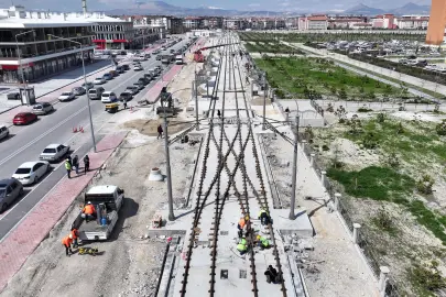 Konya’da Stadyum-Şehir Hastanesi Tramvay Hattı hızla ilerliyor
