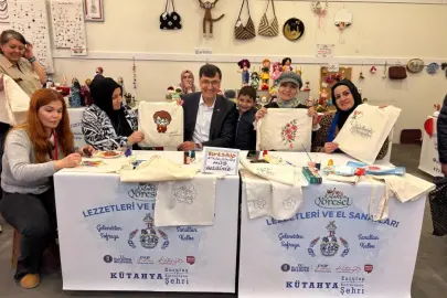 Kütahya'da Başkan Kahveci’den yöresel değerlere destek