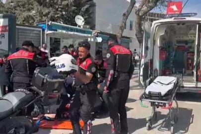 Malatya'da otomobil ile motorize polis ekibi çarpıştı: 2 yaralı