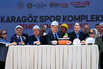 Malatya'da TOKİ Karagöz Spor Kompleksi’ne temel atıldı