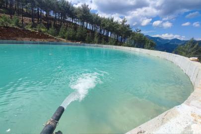 Mersin’de orman yangınlarıyla mücadelede kritik öneme sahip su toplama çukurlarında doluluk yüzde100'e ulaştı