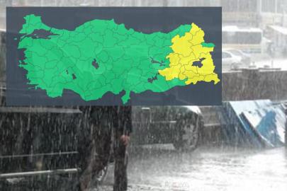 Meteorolojiden 13 il için sarı kodlu uyarı