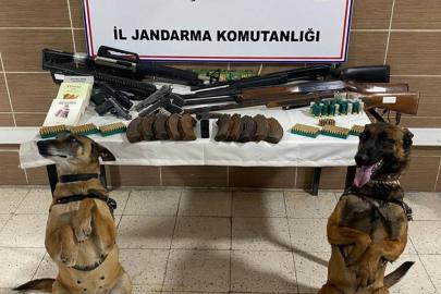 Muş’ta silah ve mühimmat ele geçirildi