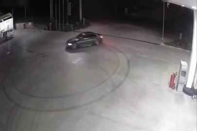 Petrol tesisinde drift yapan sürücüye 32 bin TL ceza