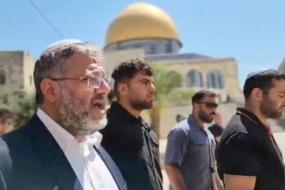 Siyonist Ben-Gvir'den yeni provokasyon: Mescid-i Aksa'nın avlusunda talmudik ayin