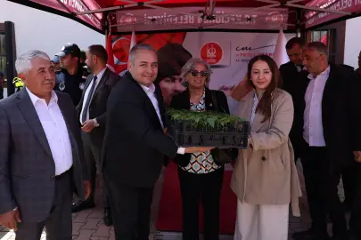 Ankara Keçiören'de çiftçilere fide desteği