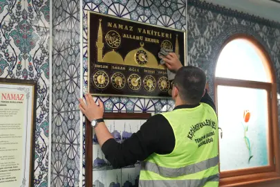 Ankara Keçiören'deki camilere kapsamlı bayram temizliği
