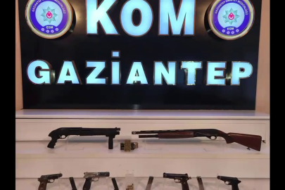 Gaziantep'te ruhsatsız silah operasyonu: Bir gözaltı
