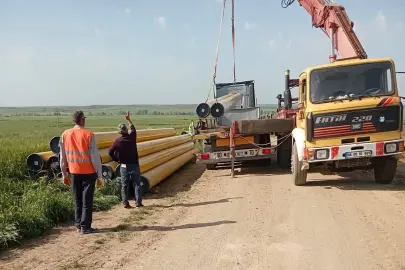 İpsala İbriktepe’de doğal gaz için ilk kazma