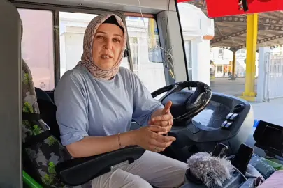 Kadın şoförden örnek davranış