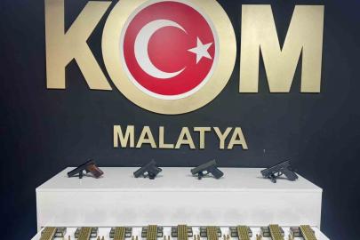 Malatya’da uyuşturucu ve silah operasyonu