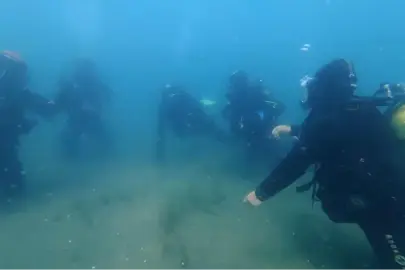 Ordu itfaiyesi su altında güç kazandı