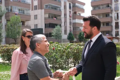 Site görevlilerine Nilüfer’den bayram ziyareti
