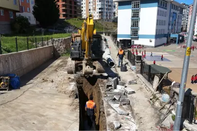 Trabzon Ortahisar’da altyapı seferberliği sürüyor