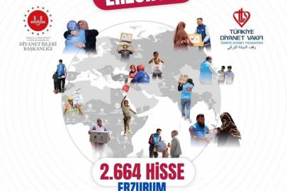 Erzurum’dan dünyaya uzanan yardım eli
