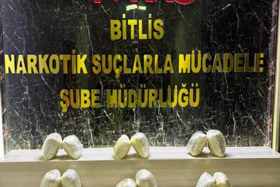 Bitlis’te araçtan 8 kilo 100 gram skunk çıktı