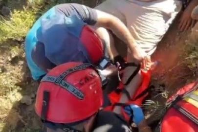 Tunceli’de ayağını burkan genç için ekipler seferber oldu
