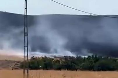 Baskil’de anız yangını paniğe neden oldu